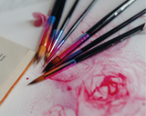 Individual Luxury Synthetic Kolinsky Sable Hair Watercolour Paintbrushes // Size 0, 1, 3, 5, 7, 9, 11 //