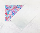 Tropical Leaves Wallet Insert for Traveler's Notebook - B6 and A6 - C094