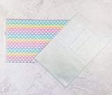 Rainbow ZigZag Wallet Insert for Traveler's Notebook - B6 and A6 - C043
