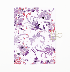 Purple Floral Swirl Cover Traveler's Notebook Insert - All Sizes and Patterns C003