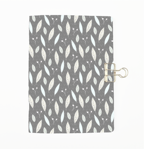 Grey Leaves Cover Traveler's Notebook Insert - All Sizes and Patterns C058