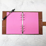 Deep Pink All Sizes, Plain or Dot Grid, PRINTED AND PUNCHED Filofax Paper Insert - 30 Sheets