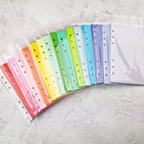 Light Grey, All Sizes, Plain or Dot Grid, PRINTED AND PUNCHED Filofax Paper Insert - 30 Sheets