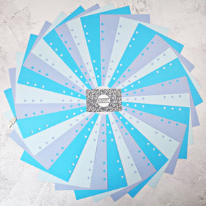 Ice Ice Baby - All Sizes PRINTED AND PUNCHED Filofax Paper Insert, Thick Sheets for Ring Binder - 30 Sheets