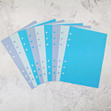 Ice Ice Baby - All Sizes PRINTED AND PUNCHED Filofax Paper Insert, Thick Sheets for Ring Binder - 30 Sheets