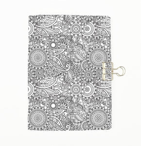 Colour Me Flowers Cover Traveler's Notebook Insert - All Sizes and Patterns  C069