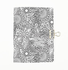 Colour Me Flowers Cover Traveler's Notebook Insert - All Sizes and Patterns  C070