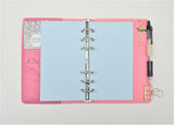 Pastel Light Blue All Sizes, Plain, Dot or Grid, PRINTED AND PUNCHED Filofax Paper Insert - 30 Sheets