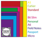 "Mint Icecream" Pastel Green Rainbow Traveler's Notebook Insert - All Sizes, Plain, Dot or Square Grid