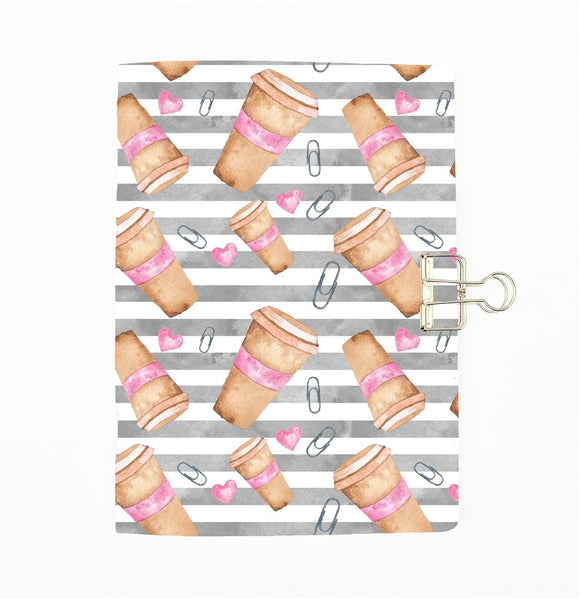 Planner Addict Heart and Coffee Cover Traveler's Notebook Insert - All Sizes and Patterns C109