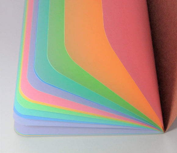Pastel Rainbow Traveler's Notebook Insert - All Sizes, Plain, Dot or Square Grid