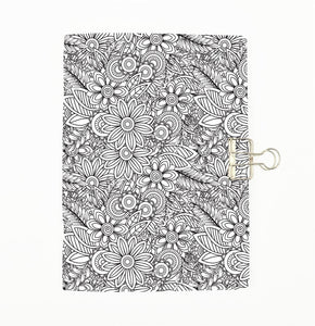 Colour Me Flowers Cover Traveler's Notebook Insert - All Sizes and Patterns  C067