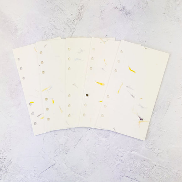 Petal Paper All Sizes PRINTED AND PUNCHED B6 Personal Filofax Luxury Paper Insert, Thick Sheets for Ring Binder and Kikki K - 30 Sheets